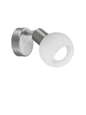 FOCO OPAL NIQUEL SATINADO 1 X 40W E-14 - Imagen 1