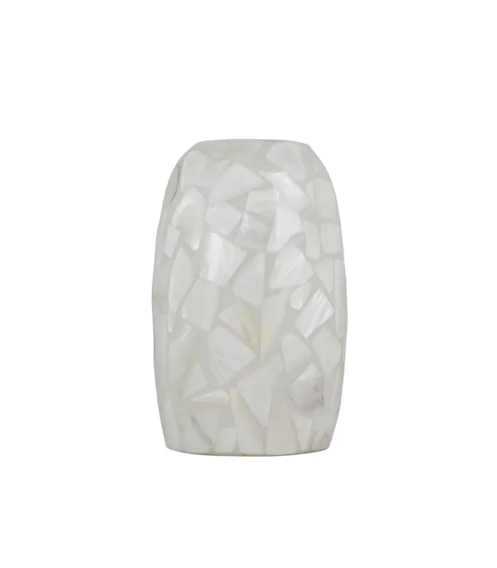 Tulipa mosaico nacar Davos, cristal 21x13x13 cm