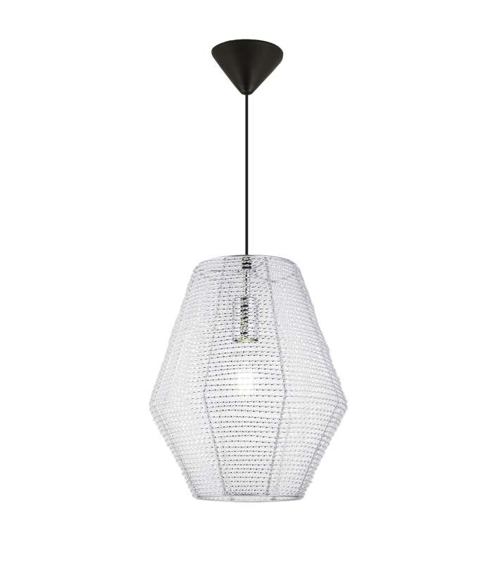 Pendant model Noa aluminum finish 46 cm (height) 32 cm (width)