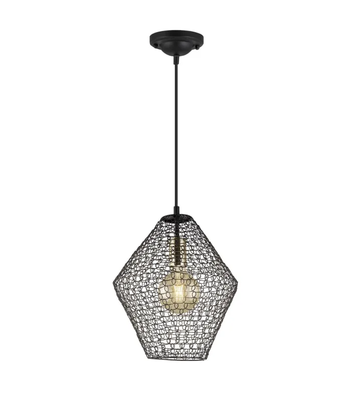 Colgante Odín negro con diseño curvado