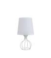 Lampe de table Hilda en finition blanche 26 cm(hauteur)13 cm(largeur)13 cm(longueur)