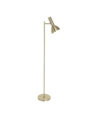 Lámpara de pie Yamal en acabado cuero moderno