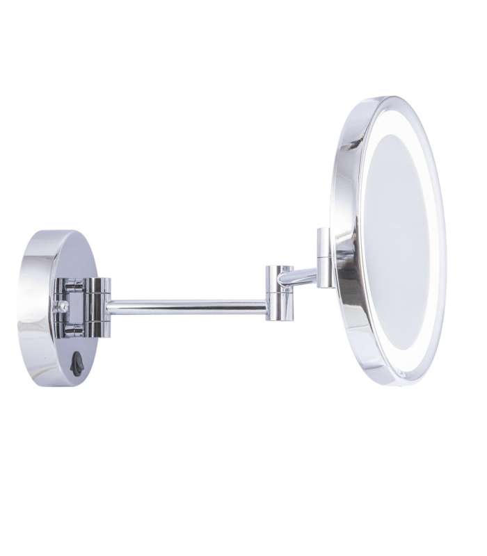 Wall light with mirror model Peter chrome finish 23 cm (height)