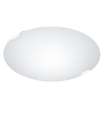 Plafon 3 luzes Modelo Hellin branco finish 10 cm (alto) 40 cm (largura) 40 cm (fone)