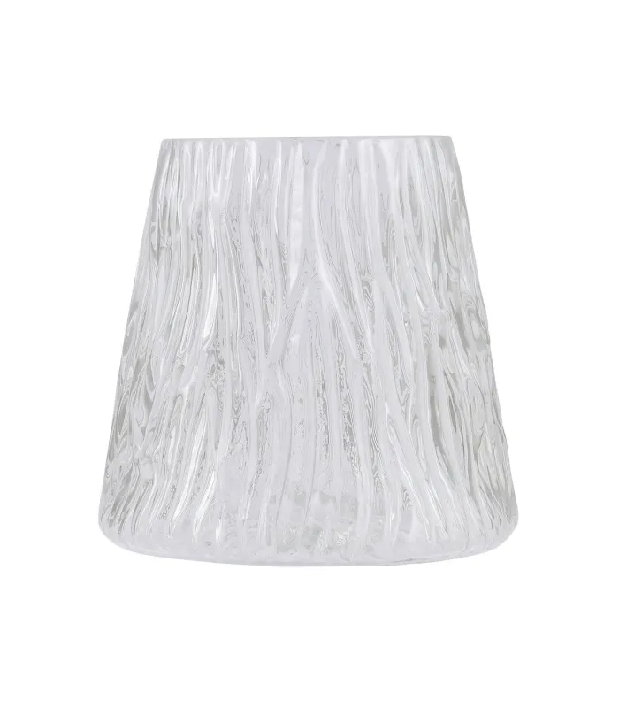 Abajur Victoria com acabamento em vidro 10 cm