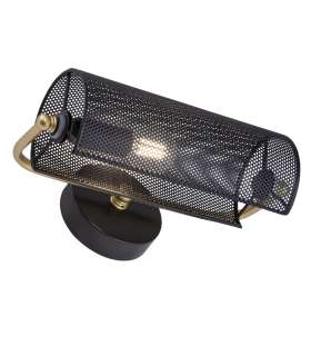 APLIQUE BUFETE NEGRO Y DORADO 1 X 40W E-14 - Imagen 1