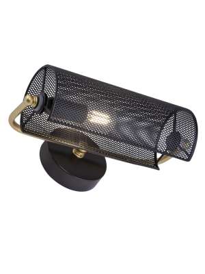 Aplicação modelo Gerânio em preto e ouro 22x17x14cm