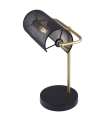 Lampe de table Geranium de couleur noir et or 45 cm(hauteur)26 cm(largeur)24 cm(profondeur)