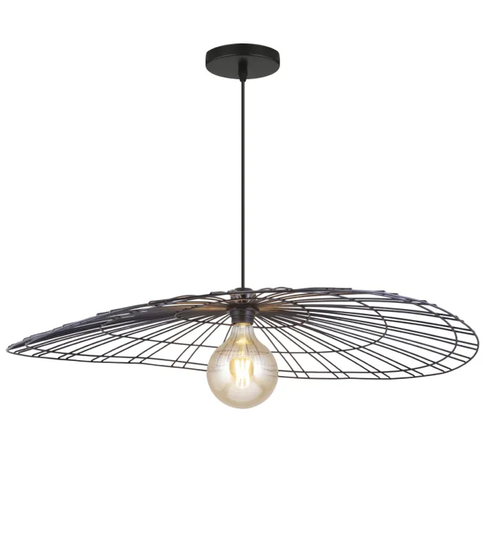 COLGANTE MARNI NEGRO 1 X 60W E-27 - Imagen 1