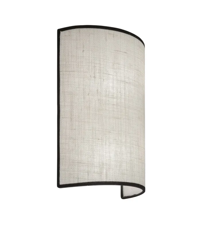 Aplique Cilandro beige 30x21 cm con pantalla de tela