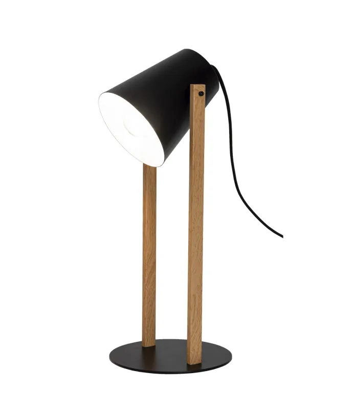 Flexo Chester negro 44cm, iluminación perfecta