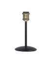 Lampe de table modèle Acebuche finition noir/cuir 25 cm(hauteur)13 cm(largeur)13 cm(longueur)