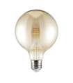 Lâmpada de LED E-27 globo bulbo âmbar acabamento 17 cm(altura)13 cm(largura)13 cm(comprimento)