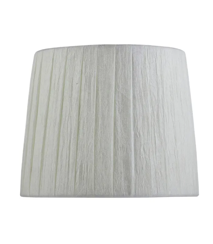 Pantalla cono rugosa beige 20x40 cm