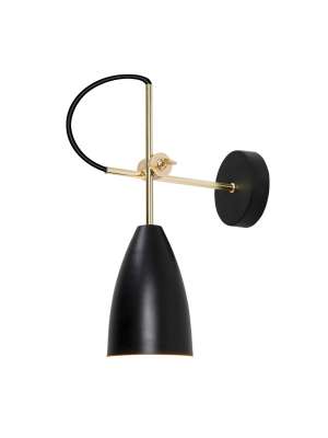 Aplique Manus preto com acabamento em couro