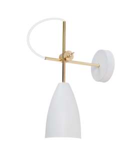 APLIQUE MANUS BLANCO-BRASS 1 X 60W E-27 - Imagen 1