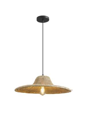 Pingente Bruno em rattan - elegância natural