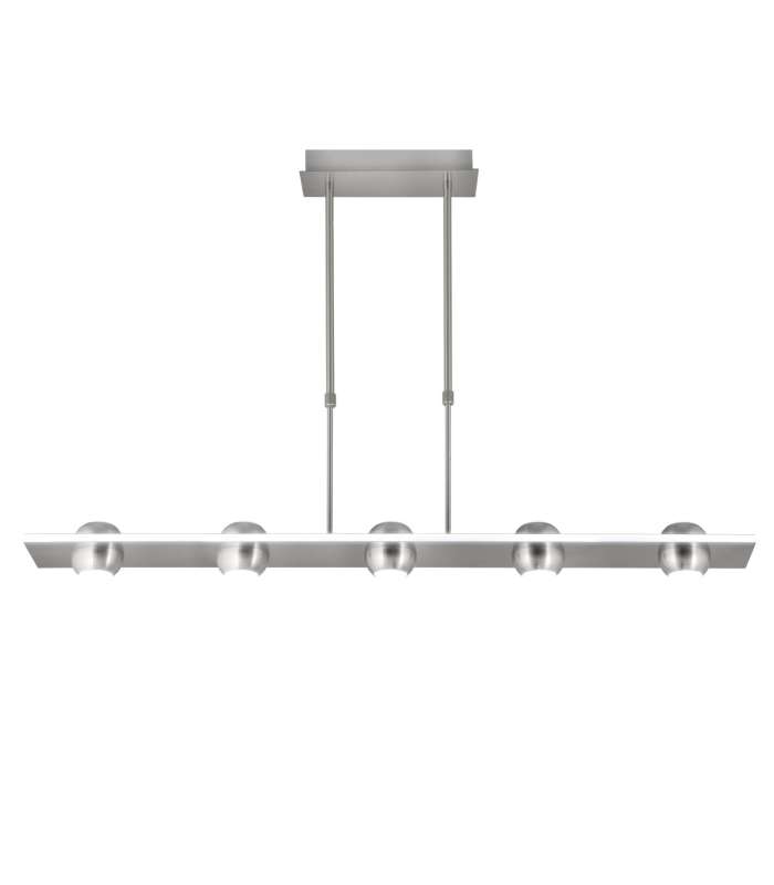 Fanton linear lamp 5 lights satin nickel finish 64 cm (height)