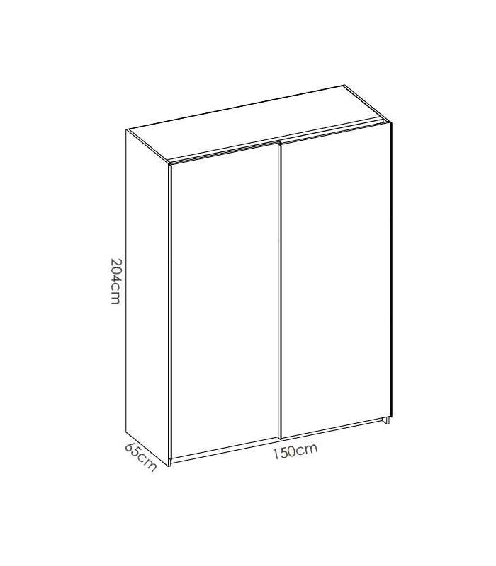 Wardrobe sliding doors Slide 150 cm wide