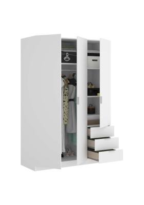 Armario ropero Marcela 3 puertas abatibles en blanco