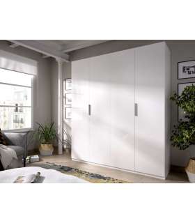Wardrobe folding doors white 180 cm wide