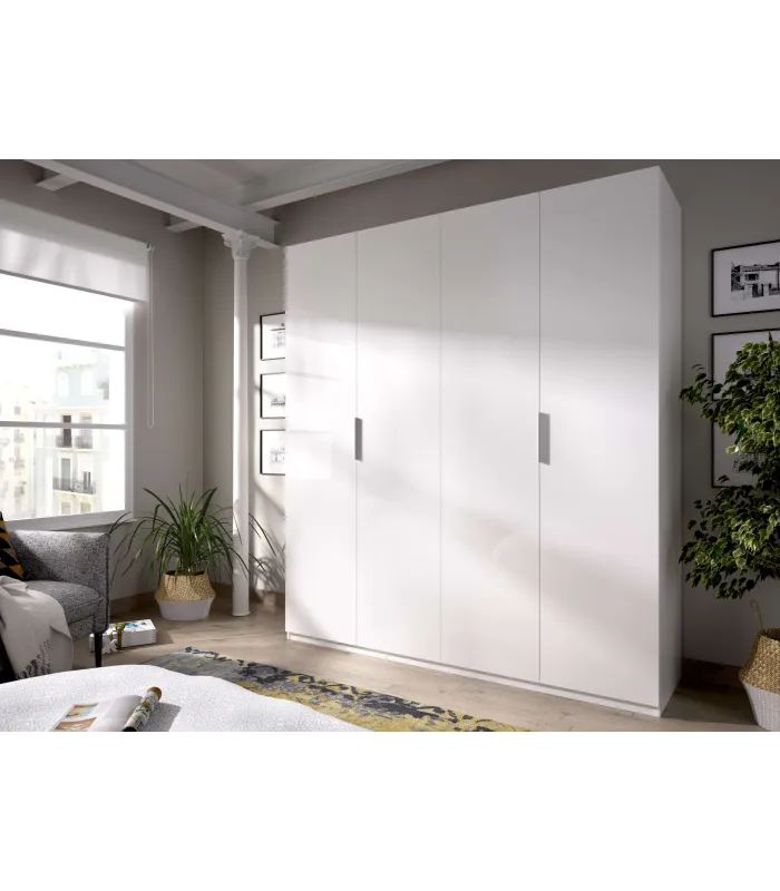 Wardrobe folding doors white 180 cm wide