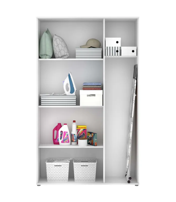 Armário multi-usos em acabamento branco 3 portas 116