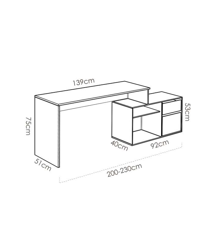 Mesa de Santa Elena em grafite natural 75 cm(altura)139