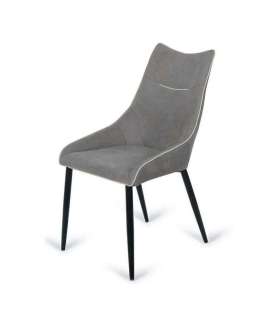 Pack de 2 sillas Dinasty acabado tela piedra. 96 cm (alto) 51 cm (ancho) 50 cm (fondo)