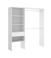 Siles dresser para quarto 3 prateleiras e 1 gaveta em branco 187 cm (alta)160 cm (largura)40 cm (volta).