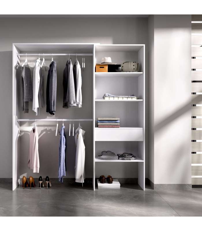 Dressing room Suit for bedroom 3 shelves and 1 drawer.