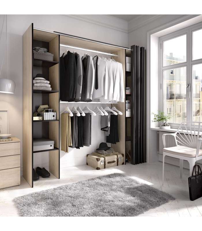 copy of Suit dressing room for bedroom with curtain and 10