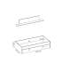 copy of Bed nest Noa 1 drawer and shelf various colors.