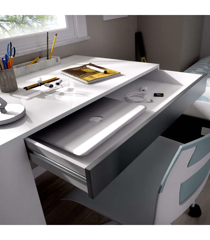 copy of Teo desk with shelf and 1 drawer.