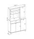 copy of Siena vertical sideboard furniture 2 doors 1 shelf.