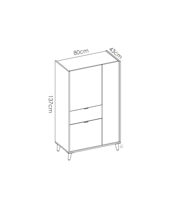 copy of Sideboard 3 Kloe doors for living room or kitchen.