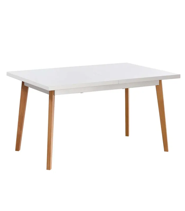 Mesa extensible blanca Md-Capileira para cocina o comedor