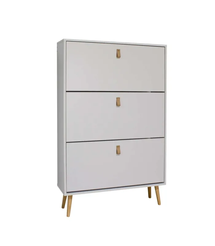 Armario Zapatero 3 trampones blanco 80cm