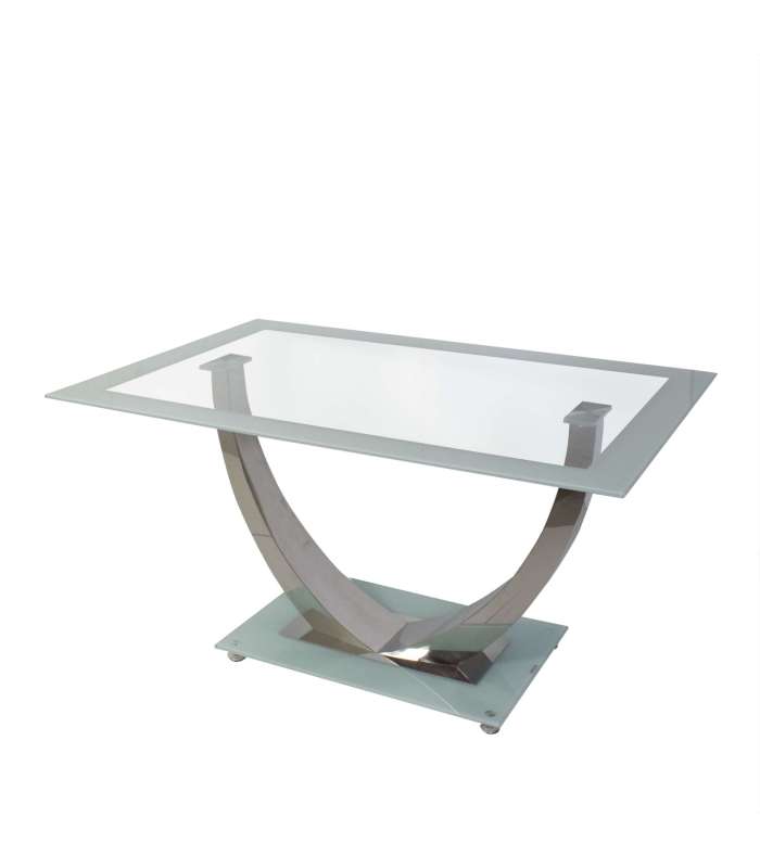 Mesa para cocina, comedor fija Md-Ubrique acabado blanco