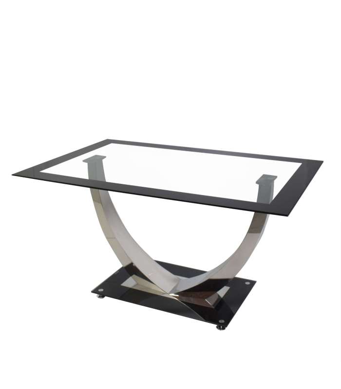 Mesa para cocina, comedor fija Md-Ubrique acabado negro