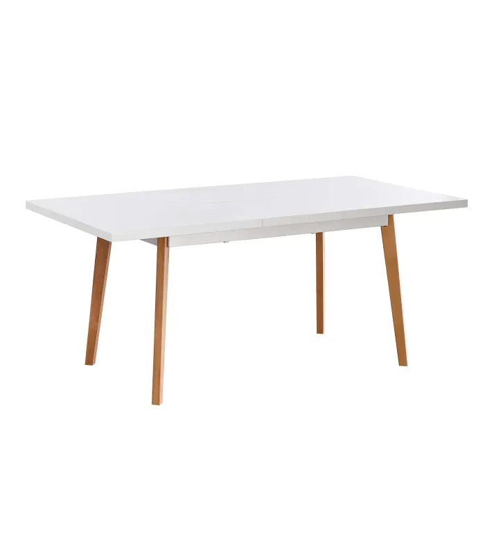 Mesa extensible blanca Md-Capileira para cocina o comedor