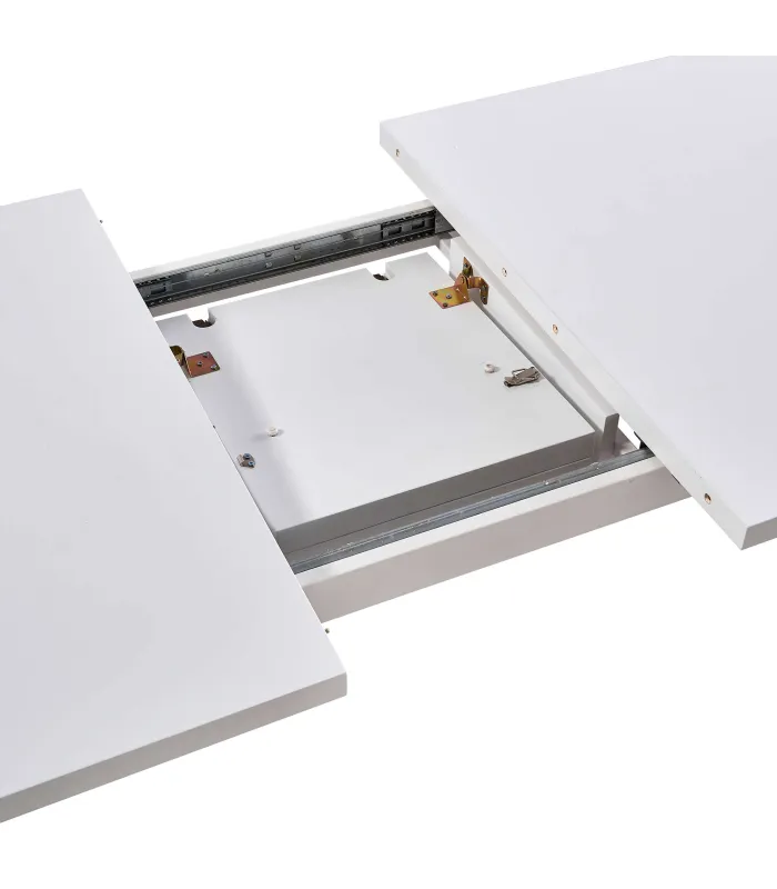 Mesa extensible blanca Md-Capileira para cocina o comedor