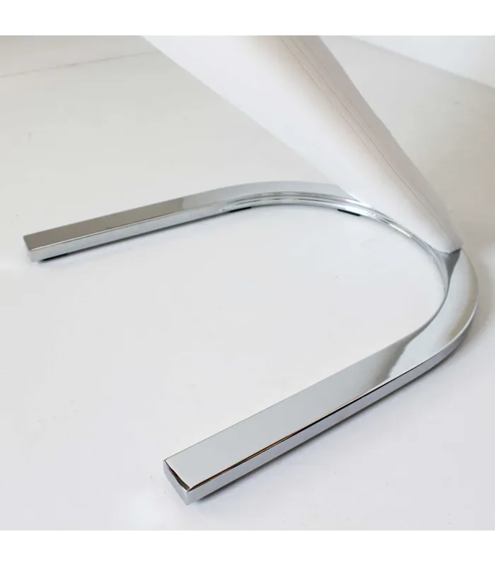 Pack de 2 sillas Unique tapizadas en PU blanco