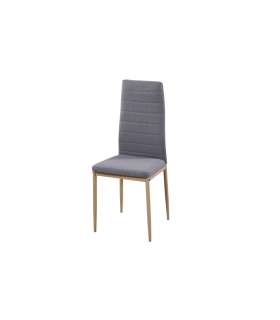 Pack de 4 sillas Md-Galera tapizadas en tejido PU gris