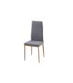 Pack de 4 sillas Md-Galera tapizadas en tejido PU gris, 93cm(alto) 43cm(ancho) 42.5cm(largo)