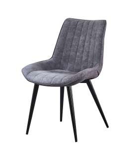 Pack de 4 sillas Md-Orce tapizadas en textil gris, 84cm(alto)