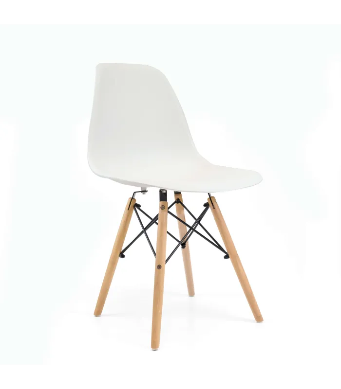 Pack de 4 sillas Md-Velez blancas modernas