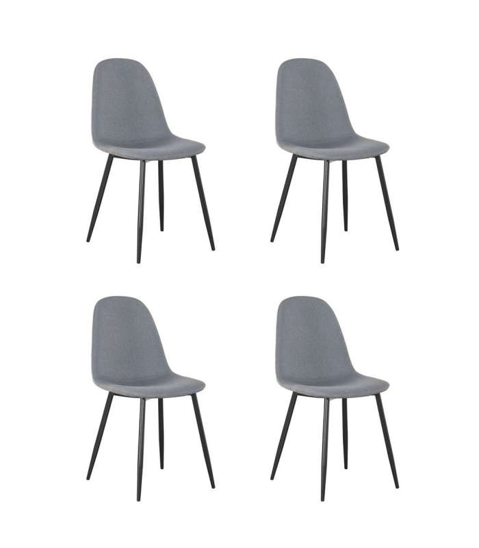 copy of Pack of 4 chairs in various colors.