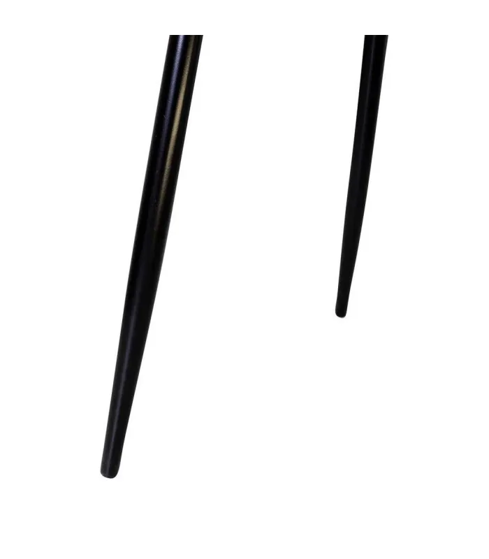 Pack de 4 sillas modernas tapizadas en gris.