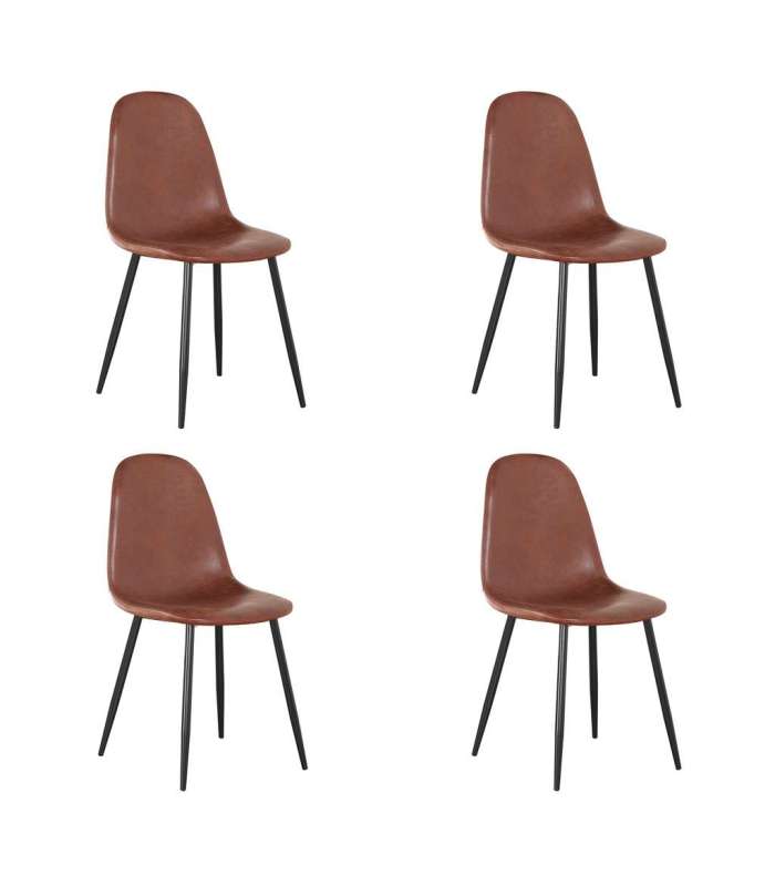 copy of Pack of 4 chairs in various colors.